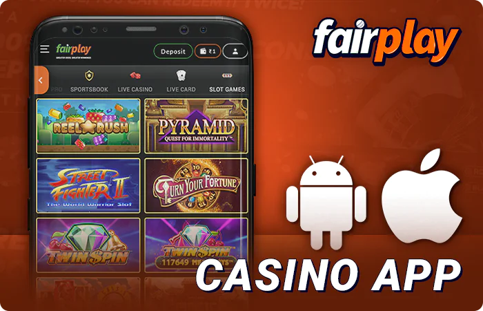 Playing at FairPlay online casino via app