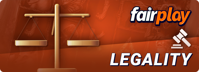 About the legality of the game at FairPlay online casinos - licensed by Curacao