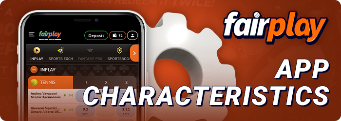 Characteristics of the FairPlay app for mobile devices .