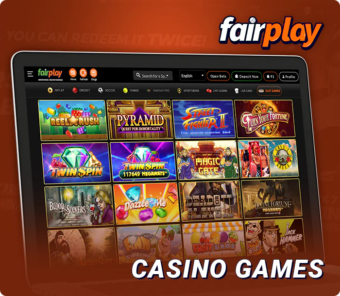 About casino games at FairPlay - the best games