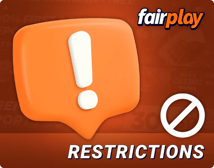 What are the restrictions in the FairPlay VIP program