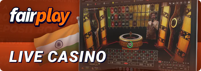 About Live Casino Games at FairPlay India