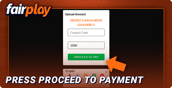 Start the FairPlay replenishment process