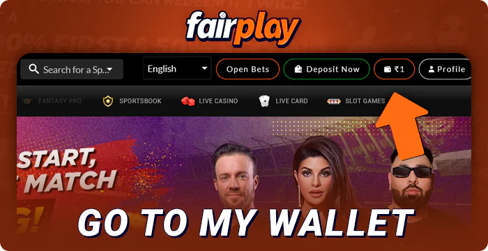 Go to the FairPlay payment section
