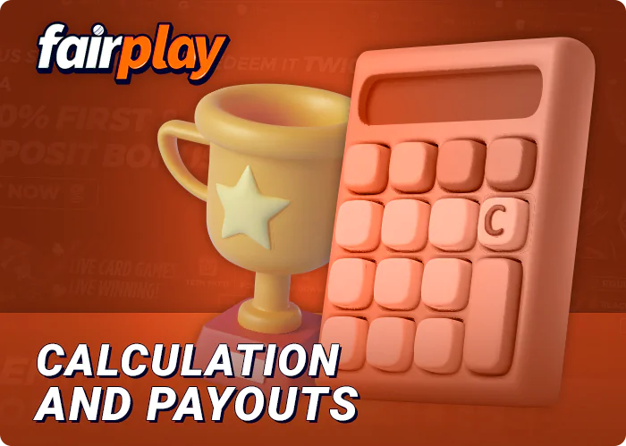 About payouts and calculations at the FairPlay betting site