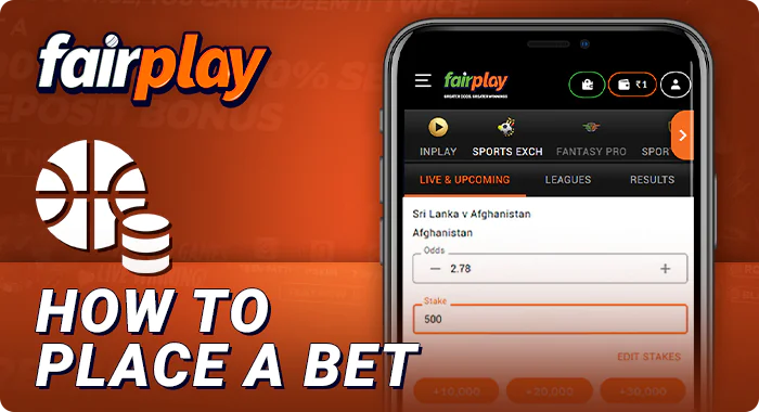 How to bet on sports in the FairPlay app