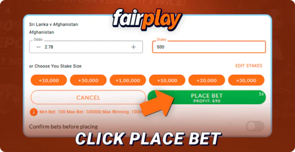 Place your sports betting at FairPlay