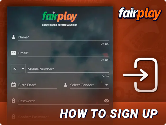 How to create a new FairPlay account - step-by-step instructions