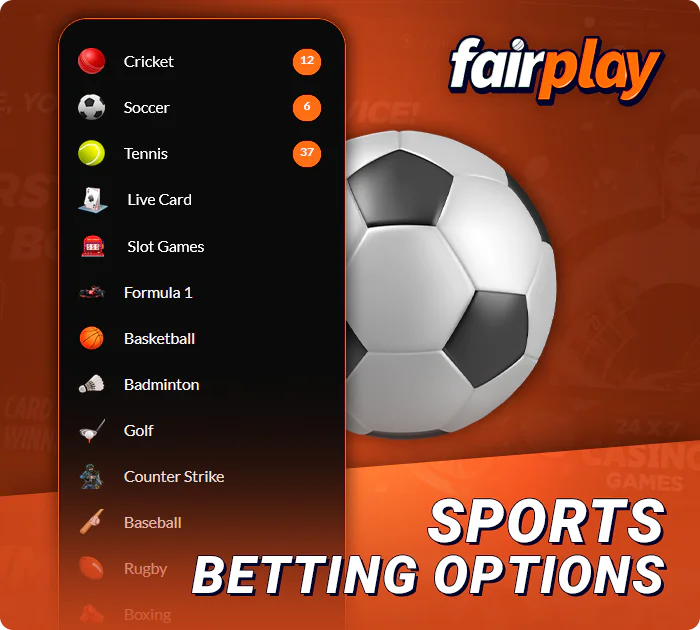 What sports you can bet on in FairPlay