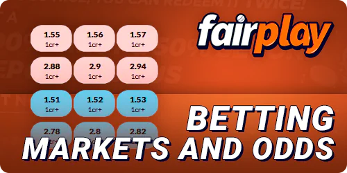 Types of odds for FairPlay betting