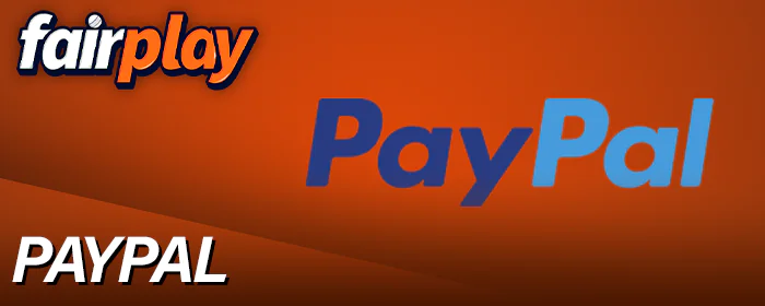 PayPal payment method at Fairplay