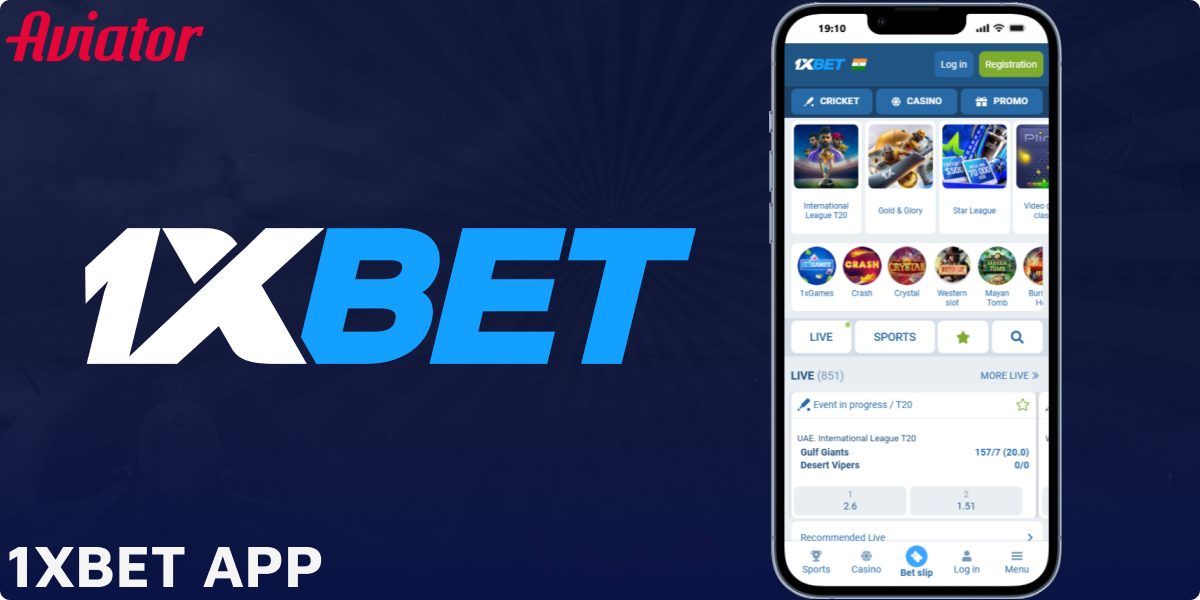 1xbet Aviator app available in India