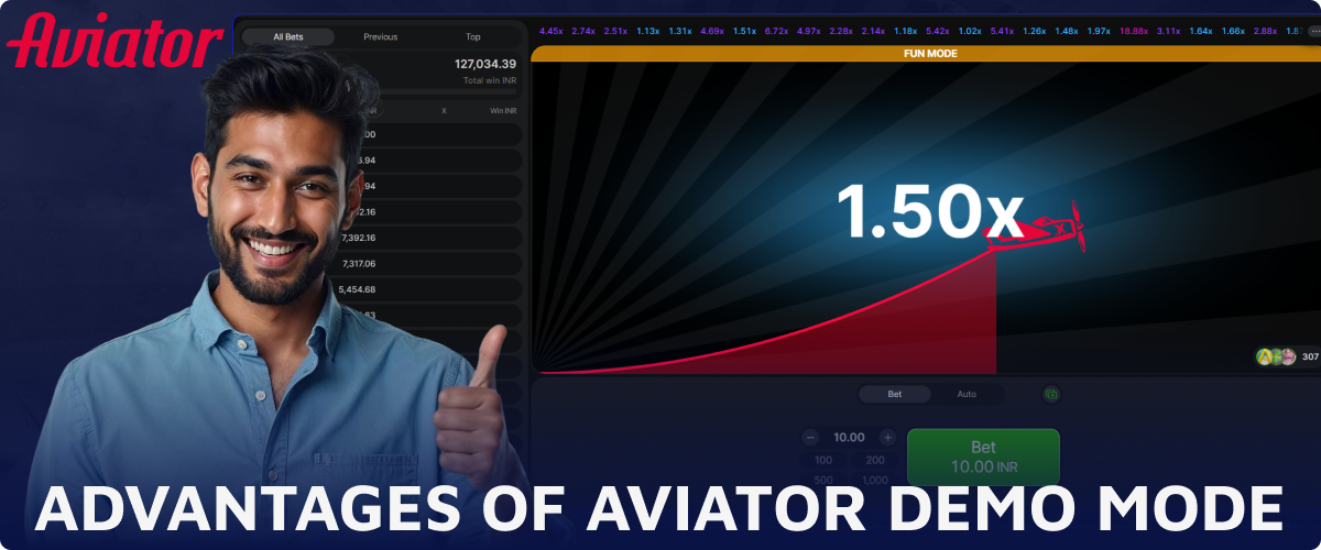 The main benefits of Aviator demo mode in Indian casinos