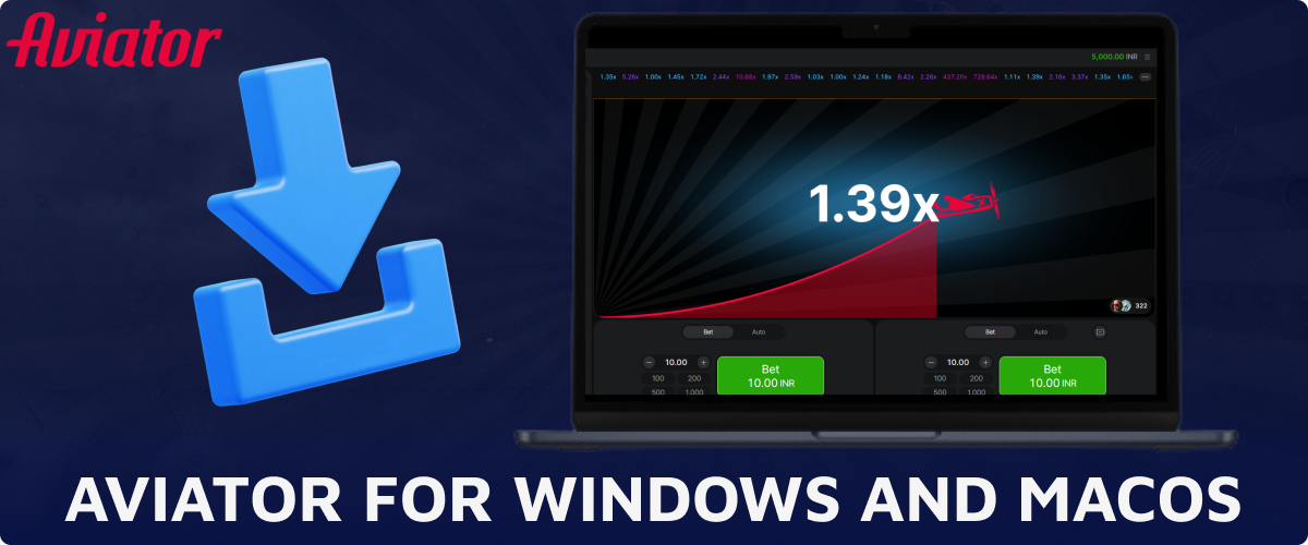 Guide on installing the Aviator app on Windows and MacOS for players from India
