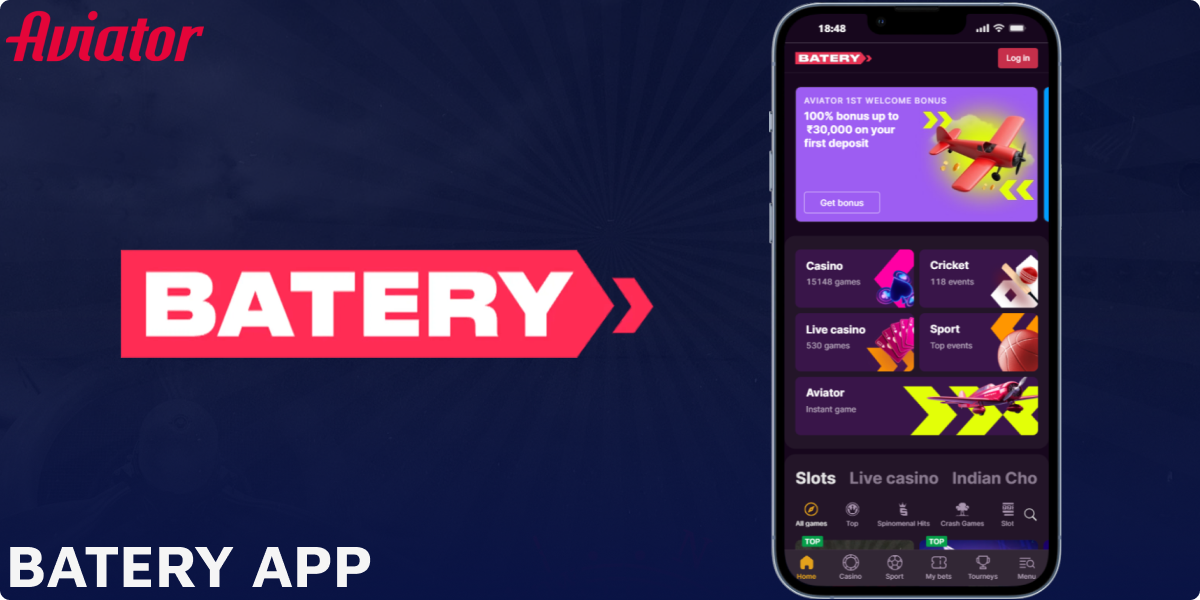 Batery Aviator app available in India