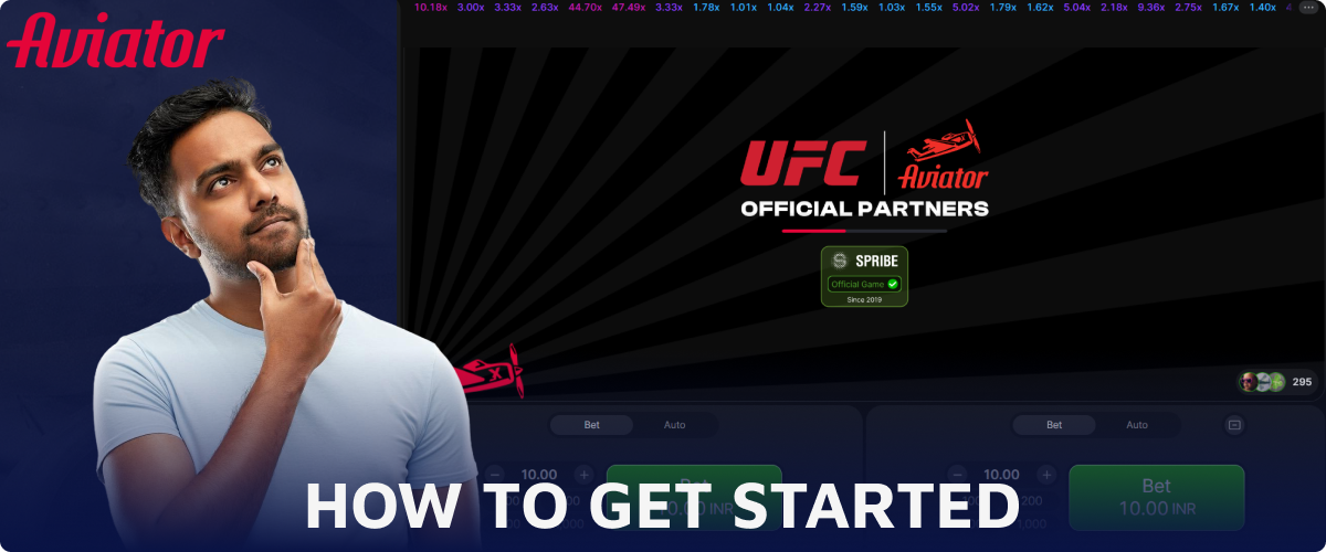 Instructions on starting to play Aviator on 1win for players form India