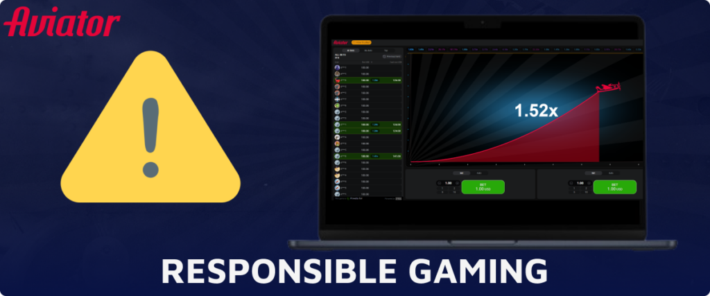 Responsible gaming principles implemented in Aviator game