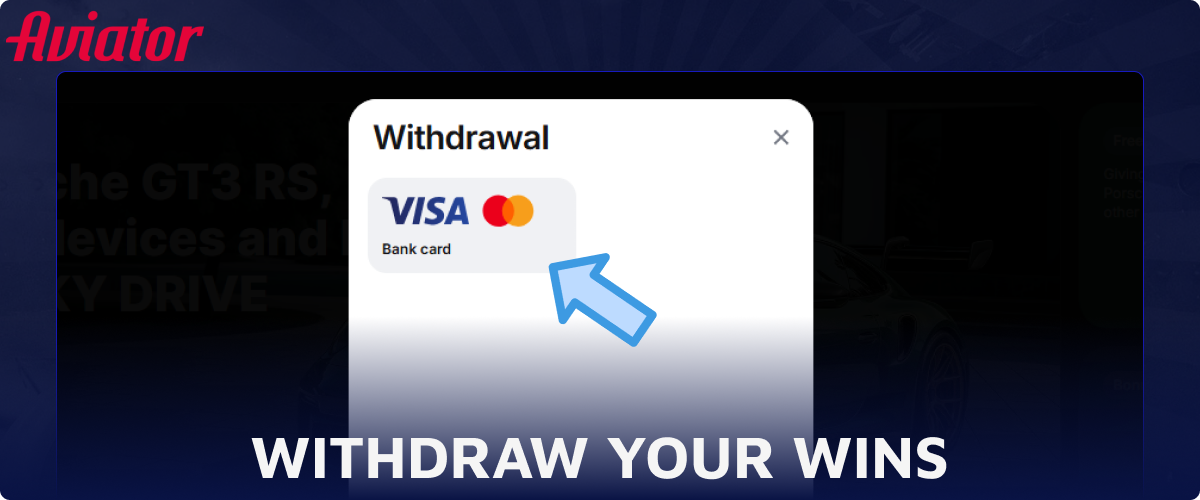 Withdraw your Aviator wins from the casino website
